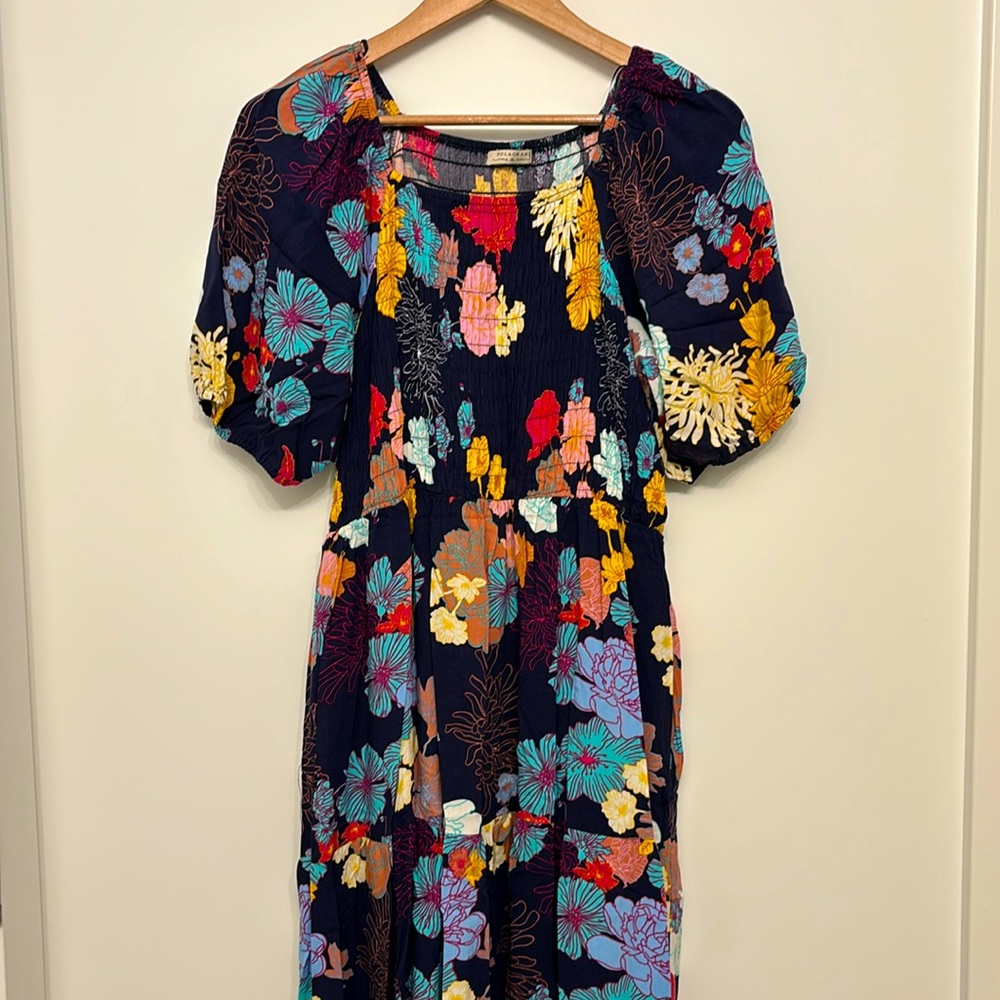 Polagram Smocked Floral Dress